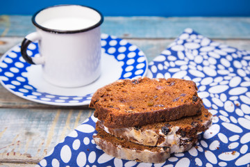 cake with milk