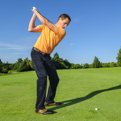 Beim Golfen