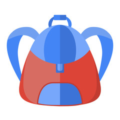 schoolbag, vector icon backpack