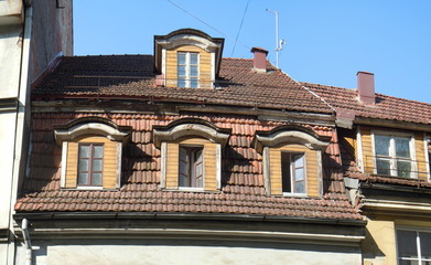 Red roof and dormers