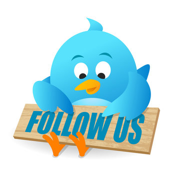 come follow us on twitter logo