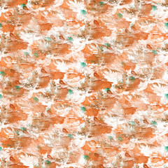 abstract Brown, green drawing stroke ink watercolor brush water