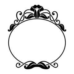 decorative oval frame