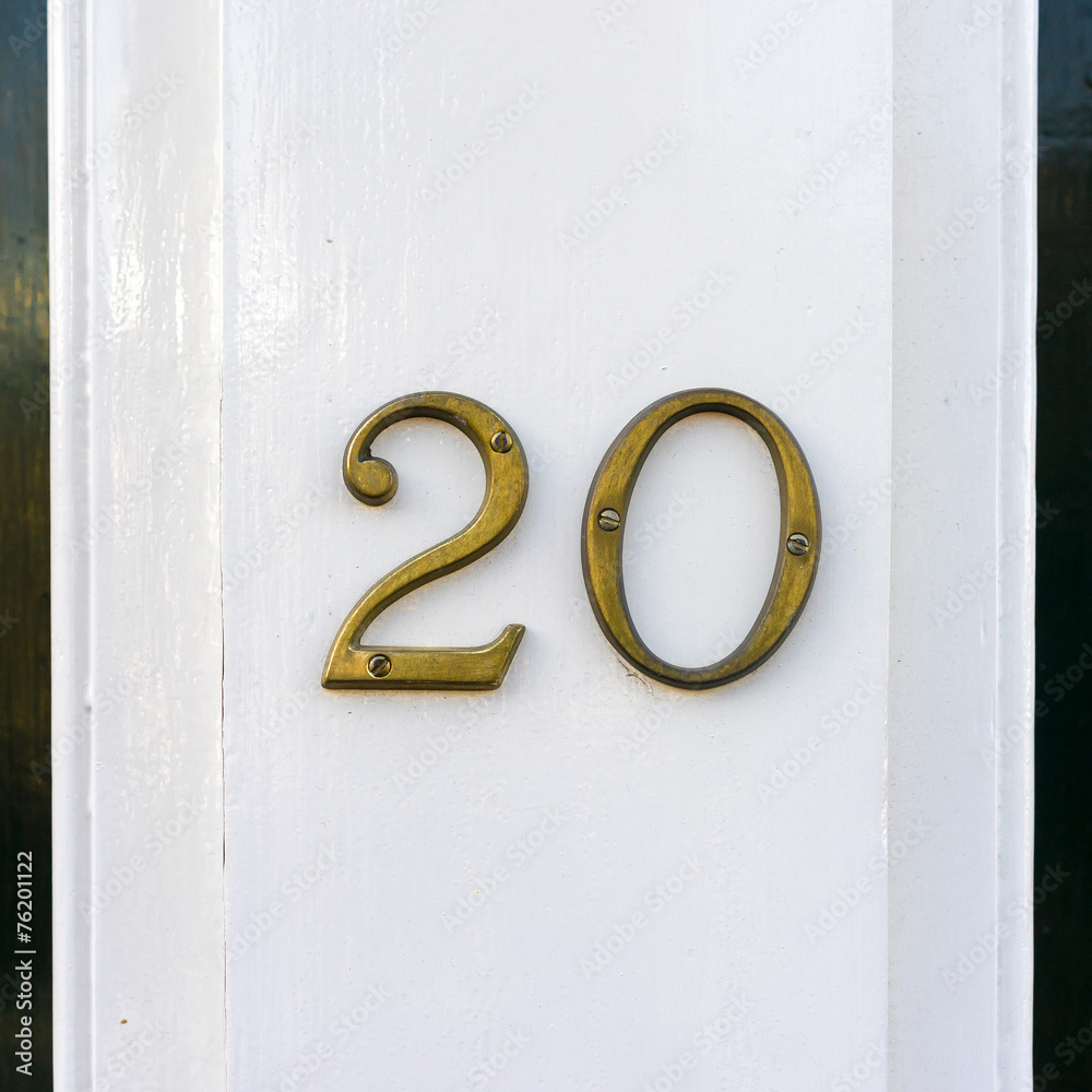 Canvas Prints house number 20