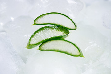 Aloe Vera cooled on ice