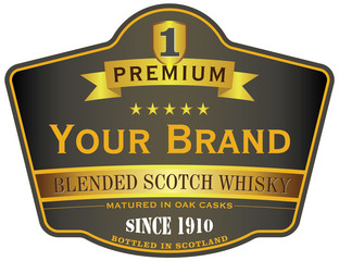 whisky label