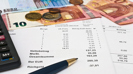 Rechnung Werkstatt PKW