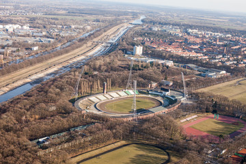 Aerial view of Wroclaw city