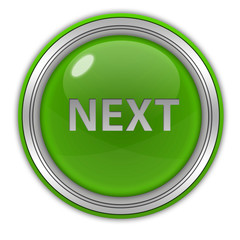 next circular icon on white background