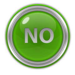 no circular icon on white background