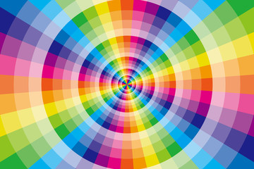 Obraz premium #Background #wallpaper #Vector #Illustration #design #free #free_size #charge_free #colorful #color tęczy, show biznes, rozrywka tło, materiał, tapeta, tęcza, kolory tęczy, tęcza, siedem kolorów, promieniowe, kolorowe, promienne, koło, koło , Okrąg, wypac