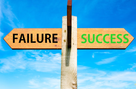 Failure versus Success messages, Success conceptual image