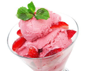 Strawberry ice cream
