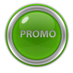 Promo circular icon on white background