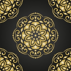 Orient Seamless  Pattern. Abstract Background