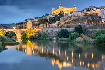 Wandcirkels tuinposter Toledo, Spain Skyline © SeanPavonePhoto