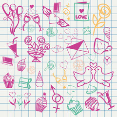 valentine-s-day-doodle set