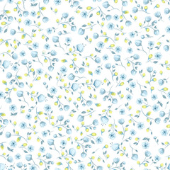 Delicate floral seamless pattern.Seamless pattern can be used