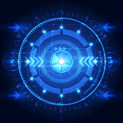 abstract technology future concept background, vector