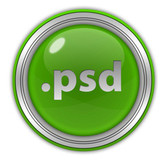 .psd circular icon on white background
