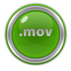 .mov circular icon on white background