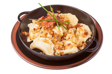 Vareniki in a bowl