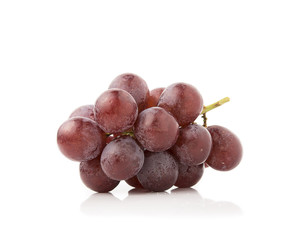 red grape on white background