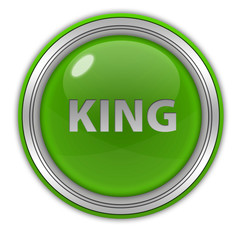 King circular icon on white background