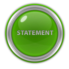 Statement circular icon on white background