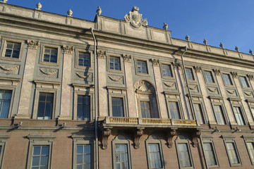 Fototapeta na wymiar The facade of Marble Palace in St.Petersburg