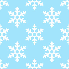 seamless snowflake pattern winter background
