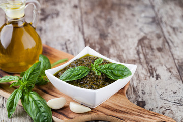 Basil pesto sauce