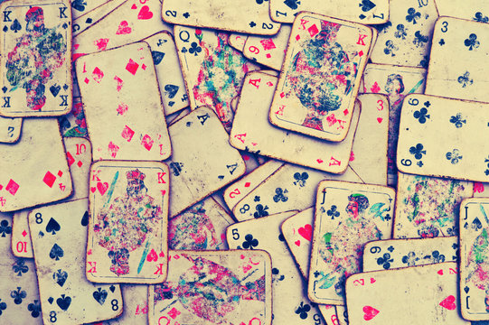 Playing cards background
