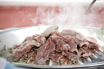 grill pork in korea style.