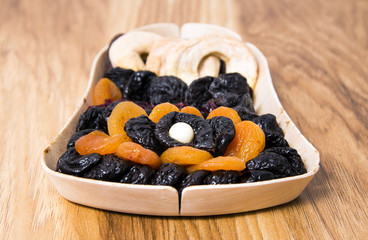 Bowl with dried fruits
