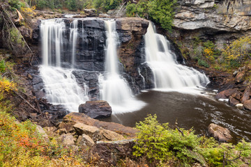 Fototapeta na wymiar Blackwater waterfall cascade, West Virginia