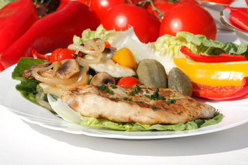 Gegrilltes Putenschnitzel