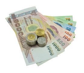 money bank note and coin