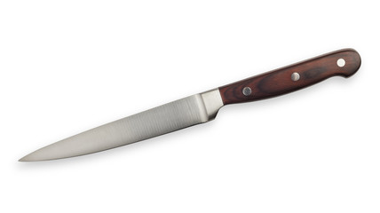 Chef's knife isolated on white with clipping path