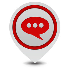 forum pointer icon on white background