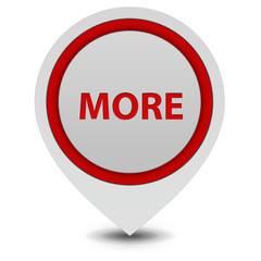 More pointer icon on white background