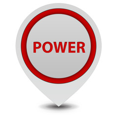 power pointer icon on white background
