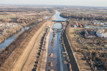Aerial view of Wroclaw city