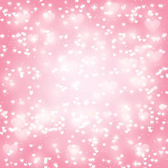 Shiny hearts background