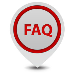 faq pointer icon on white background