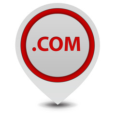 Com pointer icon on white background