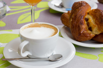 Cappuccino and pastries