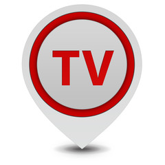 TV pointer icon on white background