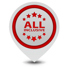 All inclusive pointer icon on white background