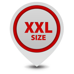 XXL size pointer icon on white background